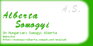 alberta somogyi business card